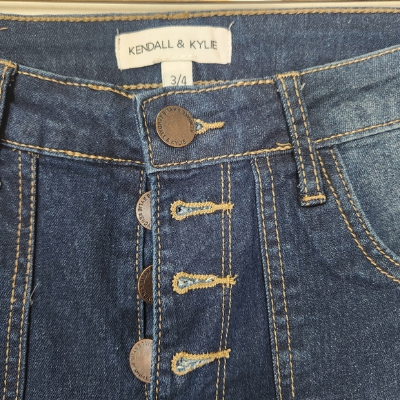 Kendall & Kylie Blue Flare Denim Jeans - Picture 3 of 10